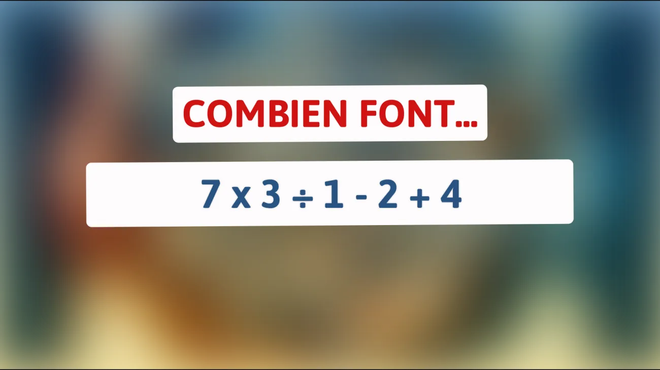 Attention, défi de calcul : Seuls les génies peuvent résoudre ce problème mathématique !"