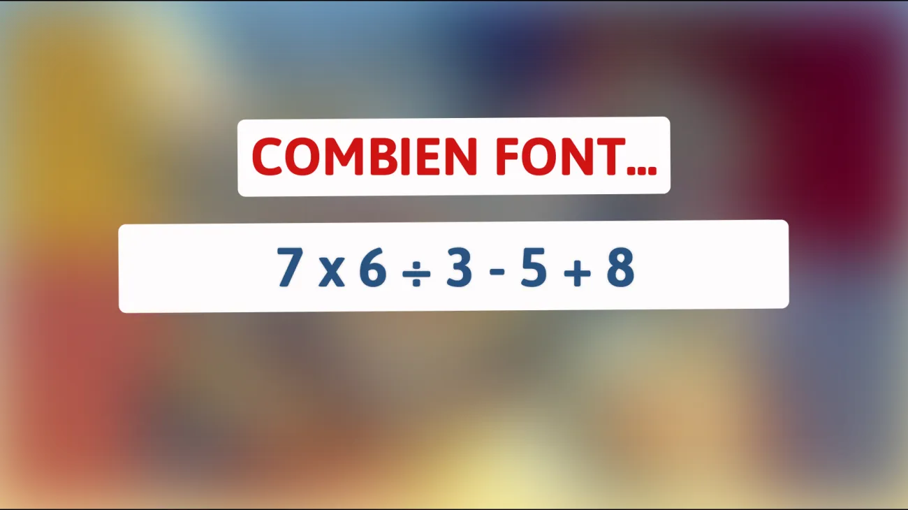 Défi mathématique : Pouvez-vous résoudre ce calcul complexe en un éclair ?"