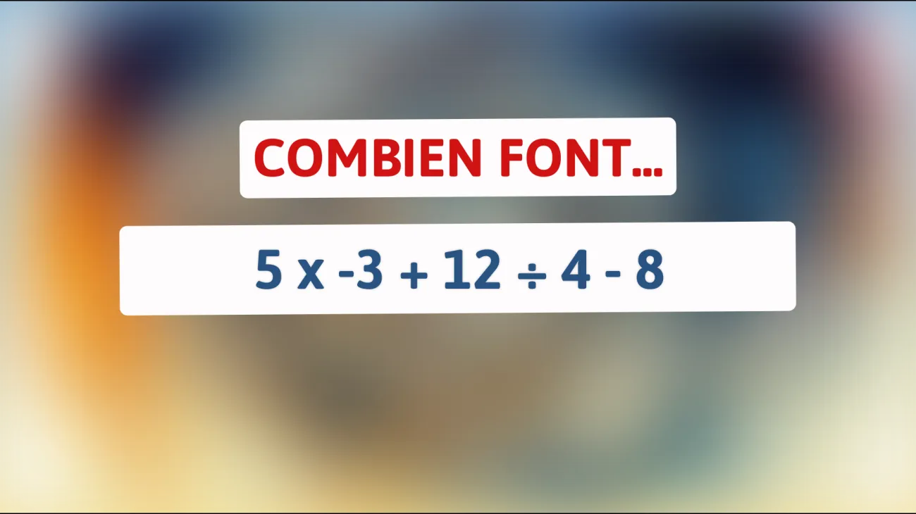Défiez votre QI avec cette énigme mathématique : saurez-vous trouver la solution ?"