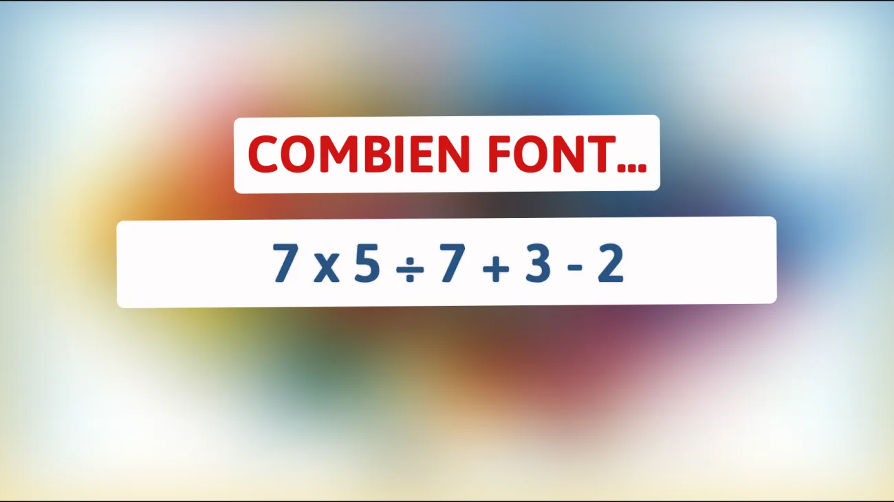 Défiez votre esprit : Pouvez-vous résoudre cette énigme mathématique apparemment simple ?"