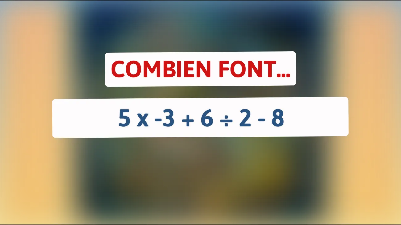 Défiez votre esprit : Résolvez cette énigme mathématique intrigante !"